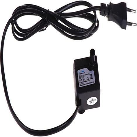 Mini Pompe à Eau Submersible Silencieuse et Réglable, Étanche avec Ventouses pour Aquarium et Fontaine, Prise UE 220-240V (1/5)