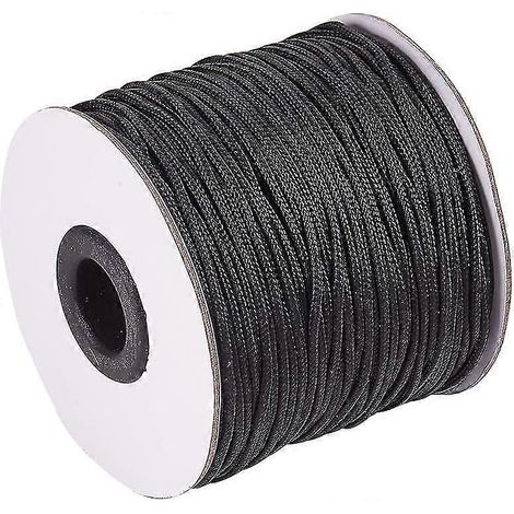 Cordon de rechange en nylon tressé noir pour stores romains, réparation de stores enrouleurs, jardinage, perles pour plantes