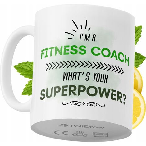 Tazza per allenatore di fitness, divertente e umoristica, con grafica e testo divertenti, ideale per compleanni, onomastici e festività. Tazza premium per occasioni speciali, perfetta per casa, uffici (1/5)