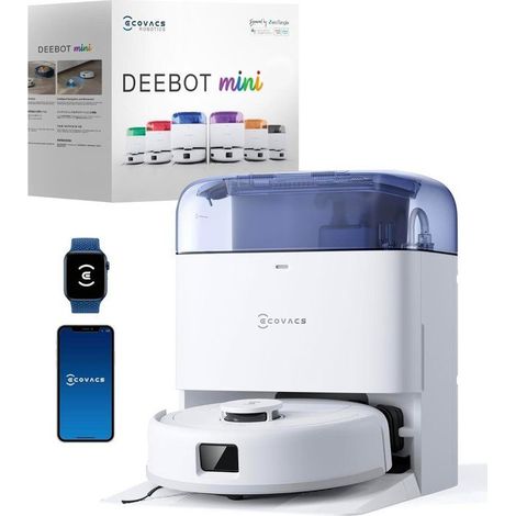 Saugroboter Wischgerät - ECOVACS DEEBOT MINI - 9.000 Pa - ZeroTangle 2.0 - TrueMapping 2.0 - Trocknung bei 45 ℃ - Automatische Entleerung (1/5)
