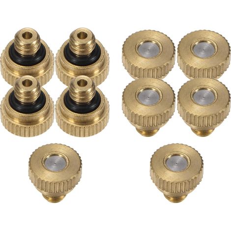 M METERXITY 10 buses laiton 0.1mm 10/24 UNC, joint torique, basse pression. (1/5)
