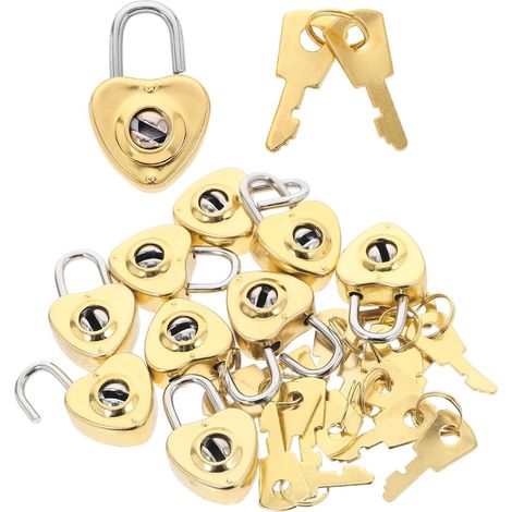 Set Mini Herz Vorhängeschlösser niedliche Schlösser kleine