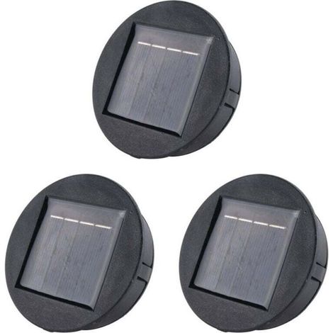 Lot de 3 cellules de batterie rondes de remplacement pour éclairage LED solaire Smart Garden avec chargeur Poly Li-Ion (1/4)