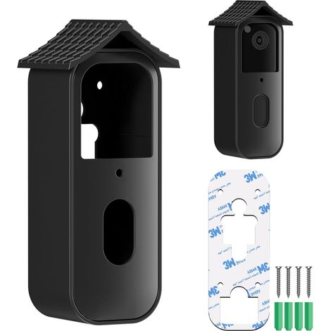 Coque de protection en ABS sans perçage pour Blink Video Doorbell 2ème génération 2025, support de porte auto-adhésif pour sonnette vidéo clignotante, accessoires de montage sans perçage (1/5)