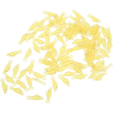 Grand enfile-aiguilles jaune en forme de poisson (100 pièces) pour machines à coudre - Aiguille et fil (1/5)