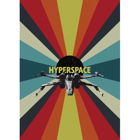 Papier peint panoramique vintage & retro Star Wars Hyperespace (1/5)