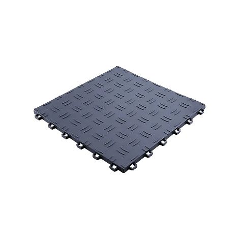 Carreaux de sol de garage, design emboîtable, performance étanche, graphite25pcs (1/2)
