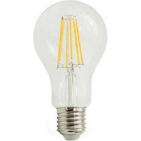 TrAdE Shop Traesio - Lampadina Led Filamento 12 W E27 Globo A70 Sfera Luce 6500k 4000k 3000k A70-t - -Bianco Freddo -