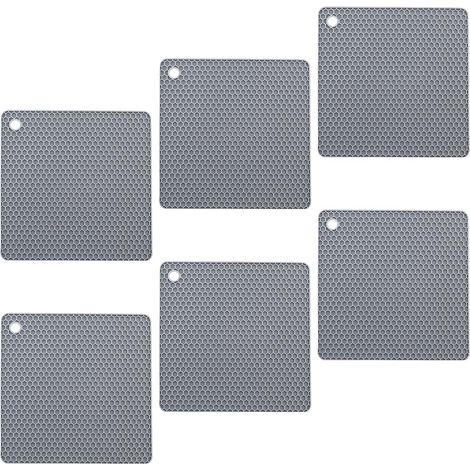 Ensemble de 6 pièces en silicone antidérapant pour la vaisselle (1/5)