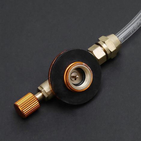 Adaptateur de remplissage de propane pour camping en plein air, bouteille de gaz plate, pour coupleur de réservoir. (1/4)