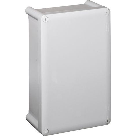 Boîtier industriel plastique IP55 IK07 - 130x130x74mm avec couvercle opaque - RAL7035 - LEGRAND