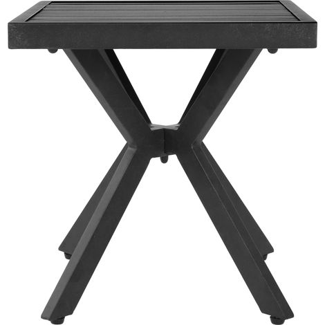 Tisch Beistelltisch kompakt quadratisch Aluminium HAVRYA (1/4)