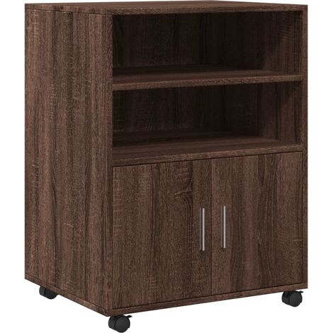 Maison Exclusive - Armario con ruedas madera ingeniería marrón ro