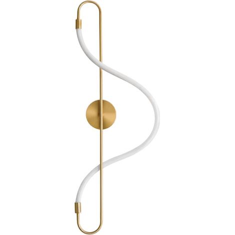 APPLIQUE da PARETE APP858-W LUNGO ORO LED 1-PUNTI LUCE 30X15X78CM