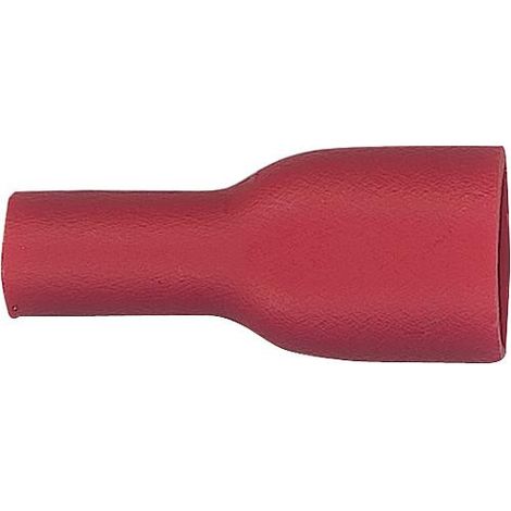 Manchon connecteur plat semi-isole 1,25 mm², 4,8 x 0,8 mm couleur rouge, emballage : 100 pcs (1/2)