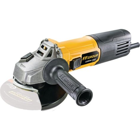 Ff-group ag125/1100e pro smerigliatrice angolare velocità variabile da 1100w - uso professionale (1/5)