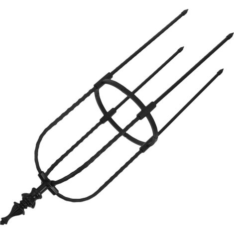 en Acier 8 MM Noir Hauteur 60 CM diam tre 20 CM Support (1/5)