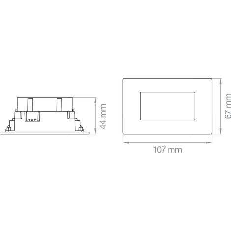 Segnapasso Led 503 3W 230V 3000K 190 Lm ( Lampo Cod. Spledem503Bc )