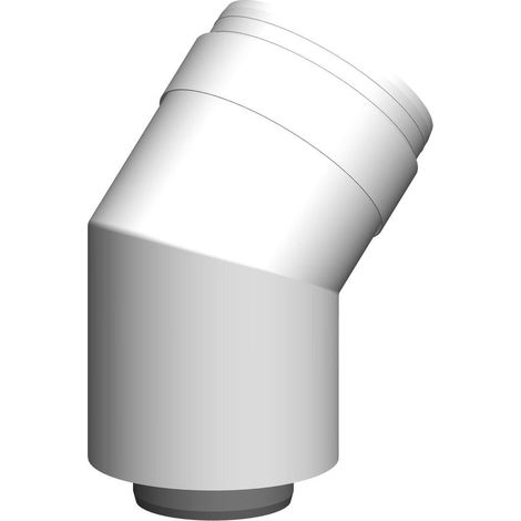 Atec Bogen PolyTwin 45°, concentrique, DN80/125 45° (1/2)