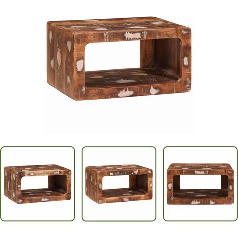 Table de chevet - Table de chevet Marron 45 x 30 x 24 cm Bois Recyclé Solide (1/5)