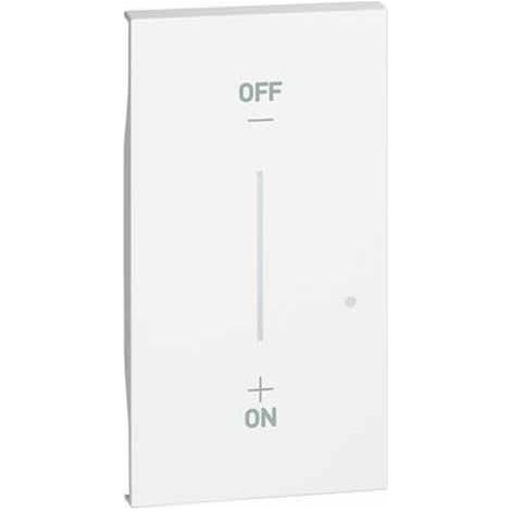 Enjoliveur Living Now with Netatmo pour commande éclairage 2 modules blanc BTICINO BTKW42M2 (1/2)