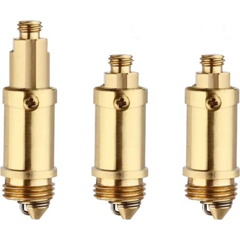 Ablaufschrauben für Pop-up-Abläufe – 3er-Pack – Messing – Gewinde M8 und M16 – Für Waschbecken und Badewannen – 28 mm (1/5)