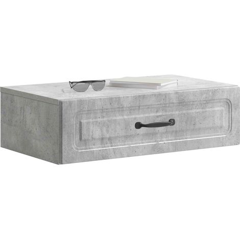 Maison Exclusive - Tavolino da Parete Laterale Grigio Cemento 59 x 34,5 x 17 cm