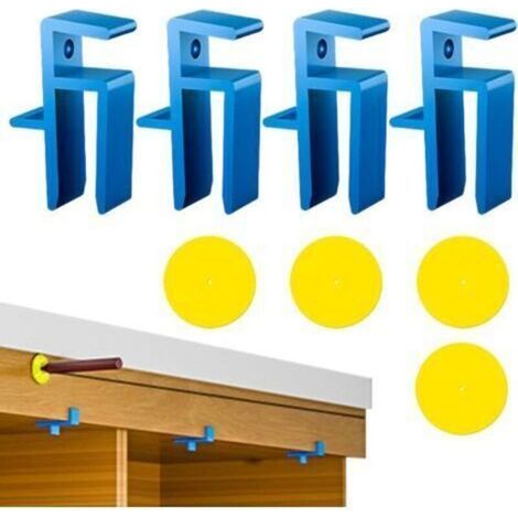 Ensemble de gabarits de menuiserie Pince de traçage multifonctionnelle pour panneau d'armoire, outils de frappe des orteils pour menuiserie professionnelle (1/4)