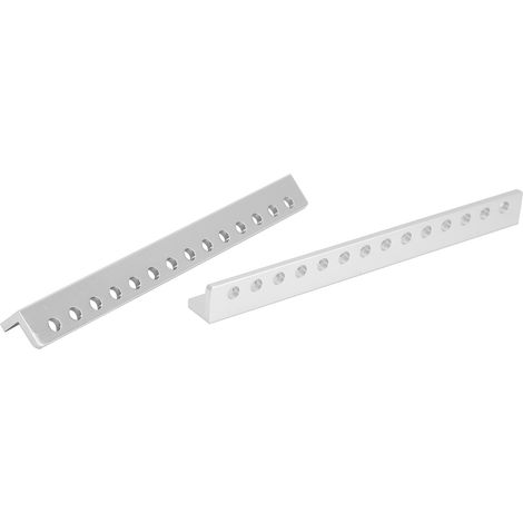 2 pièces Poutre en aluminium pour robot en forme de L, 14 trous, fournitures industrielles, 12 x 12 x 120 mm, 3103-0014-0120 (1/5)