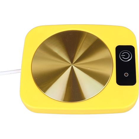 Réchauffe-tasse intelligent thermostat constant USB portable pour bureau voyage maison jaune (1/5)