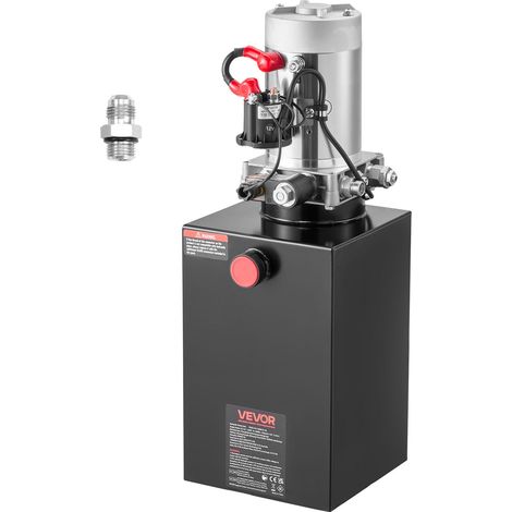 Pompe Hydraulique à Simple Effet, Groupe de Bennage pour Camion 14,2 L, pour Remorque à Benne Basculante Camion-benne, Pression de Décharge Max. 22 MPa, Débit 3,4 L/min, Réservoir Métallique (1/5)