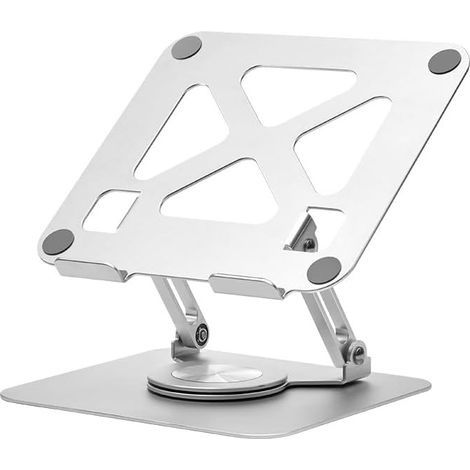 Support pliable et rotatif pour ordinateur portable , support ergonomique réglable en hauteur , compatible avec MacBook Pro Air , 10-17,3 pouces (environ 25,4-43,9 cm) , pour tous les ordinateurs port (1/5)