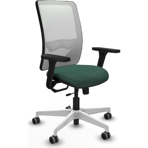 Silla de oficina piqueras y crespo Zulema blanco malla verde (1/2)
