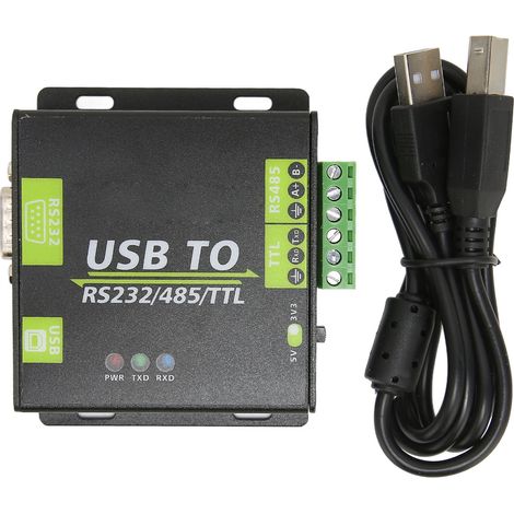 Convertisseur d'isolation industriel USB vers RS232 / RS485 / TTL (1/5)