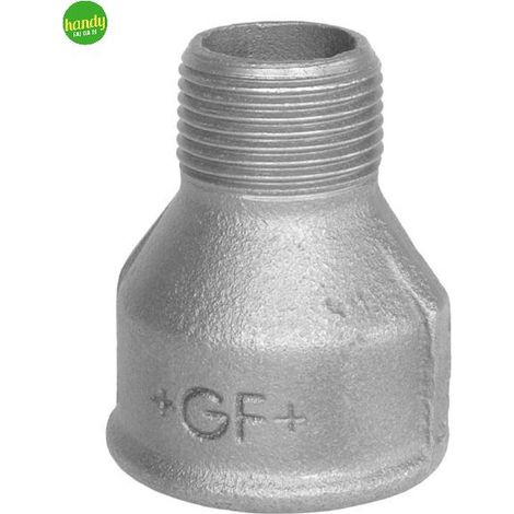Raccordo ridotto maschio femmina in ghisa malleabile zincato f11/2"xm1" GEORG FISCHER (1/2)