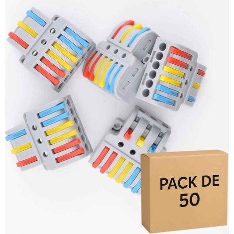 50 bornes à leviers, 3 circuits, 3 entrées-6 sorties 32A, LT-633