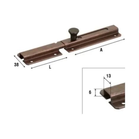CATENACCIO ALDEGHI ART. 215 TRASVERSALE LEGGERO NERO  LUNGHEZZA TOTALE 80 mm