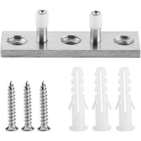 Guide de plancher réglable en acier inoxydable 304 – Installation facile – Pour portes en bois et coulissantes – Rouleaux en nylon (1/5)