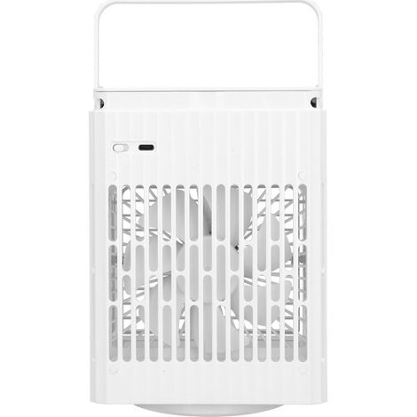 2-in-1-Oszillations-Luftbefeuchter-Ventilator mit Licht, USB-Ladefunktion, Tisch-Luftkühler für Zuhause (Weiß) (1/5)