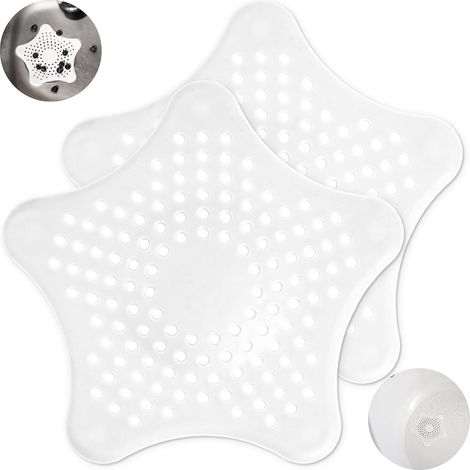 Filtre Évier en Silicone Universel, 2 Pcs, Pour Douche,Baignoire et Cuisine (1/5)