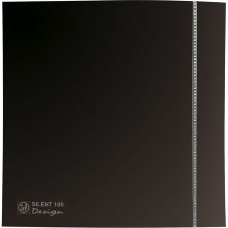 Aérateur VMP - SILENT 100 CZ BLACK DESIGN SW UNELVENT - 403487 Aérateur VMP ultra-silencieux design clapet anti-retour couleur Black Swarovski