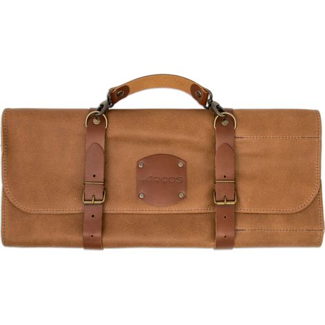 Arcos Messertasche aus Leder mit Metallbeschlägen, Kapazität 10 Stück