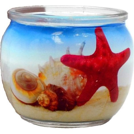 Ensemble de 12 bougies parfumées en verre - Maritime