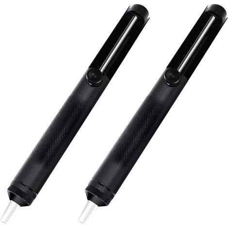 Set di 2 pompe dissaldanti, utensile manuale a ventosa con potente aspirazione per rimuovere la saldatura fusa dai circuiti stampati, facile utilizzo con una sola mano per riparazioni elettroniche,