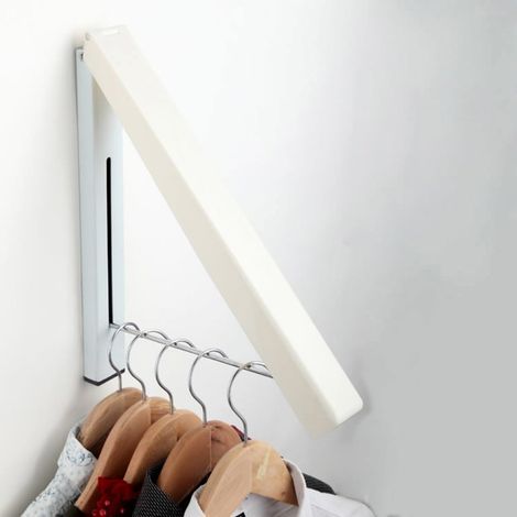 Barre de rangement pliable en acier inoxydable pour vêtements (1/2)