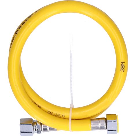 Tuyau de gaz liquéfié en acier inoxydable 304, flexible 1m avec raccords femelles pour cuisine domestique