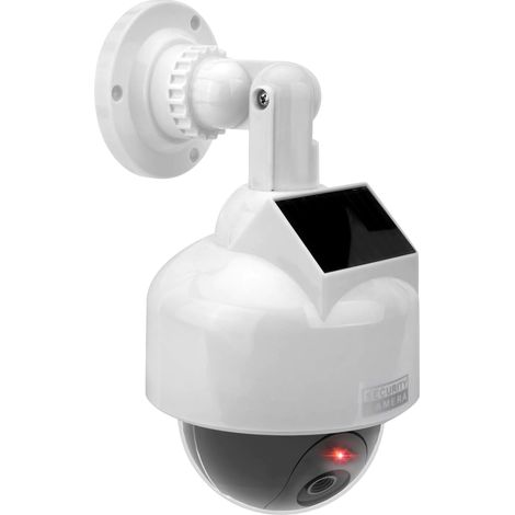 FISHTEC Caméra Factice Solaire Dôme Orientable avec Voyant Rouge Clignotant (1/2)