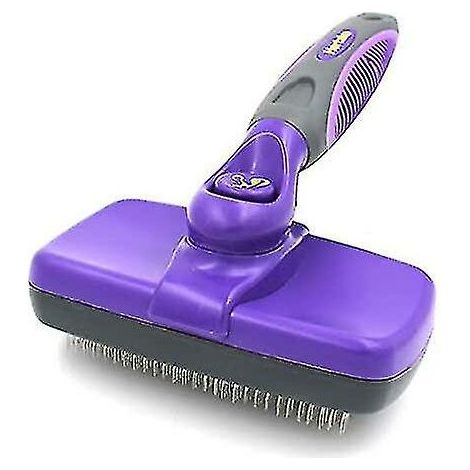 La brosse autonettoyante élimine en douceur le sous-poil mort, les nœuds et les poils emmêlés. Votre chien ou votre chat adorera se faire brosser.-AquaForge (1/4)