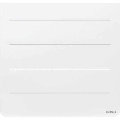 Radiateur électrique connecté horizontal à chaleur douce 1500W, blanc - Nirvana Néo, Atlantic