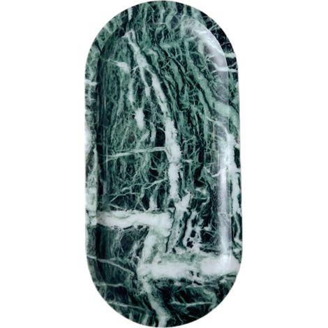 Vassoio portagioie da bagno - fiocco di neve verde 25x12 cm